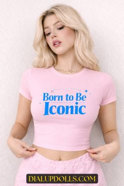 Feminist Baby Tee Role Model Graphic Crop Top Y2K