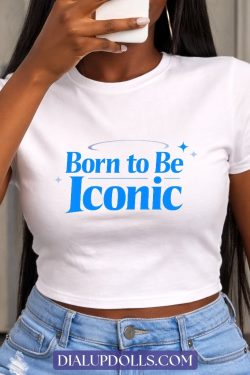 Feminist Baby Tee Role Model Graphic Crop Top Y2K