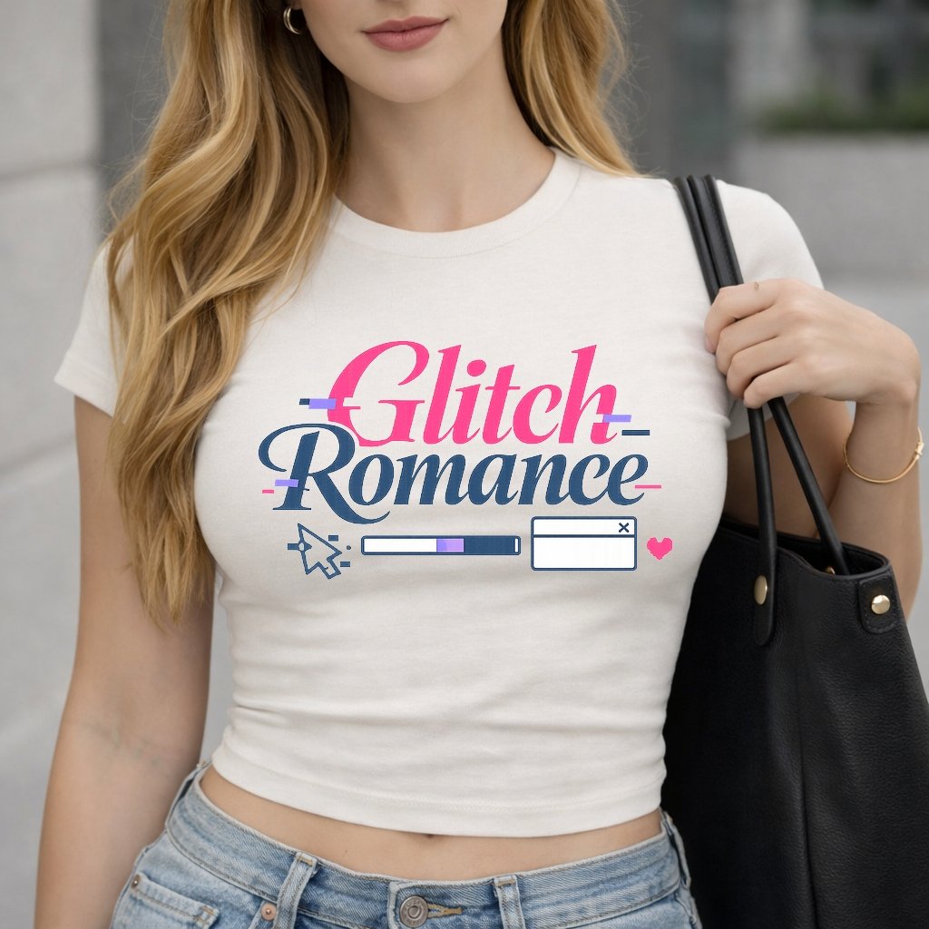 Glitch Romance baby tee