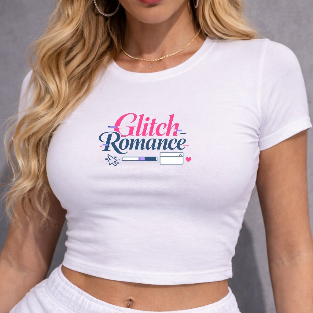 Glitch Romance baby tee