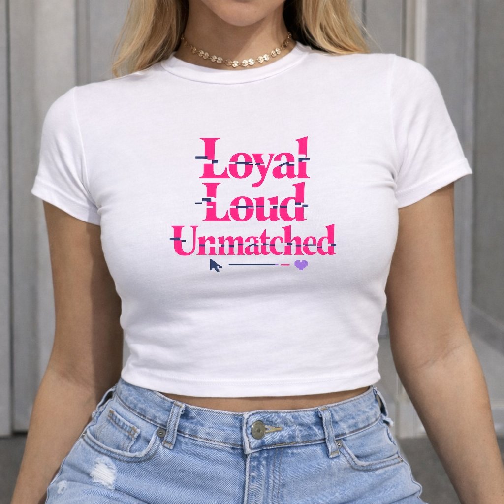 Glitch Romance baby tee