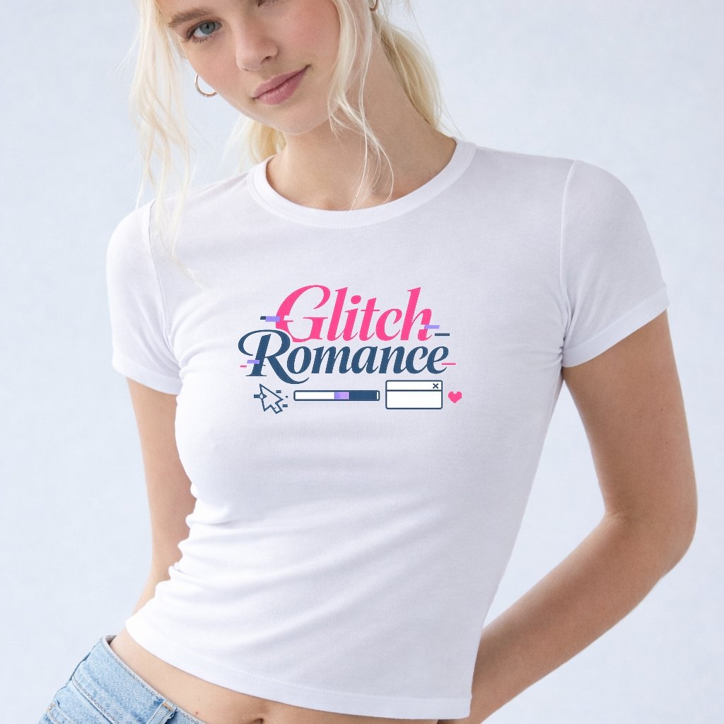 Glitch Romance baby tee