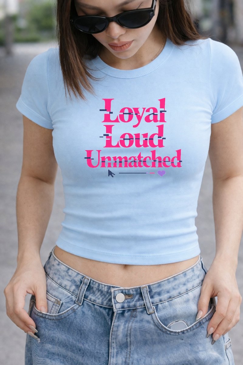 Glitch Romance baby tee