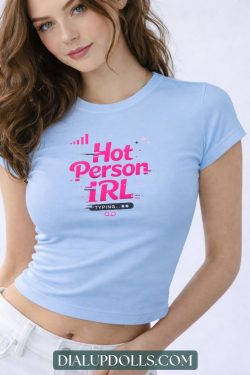 Real Model Mockup Bella Canvas - Y2K Baby Tee - Cu